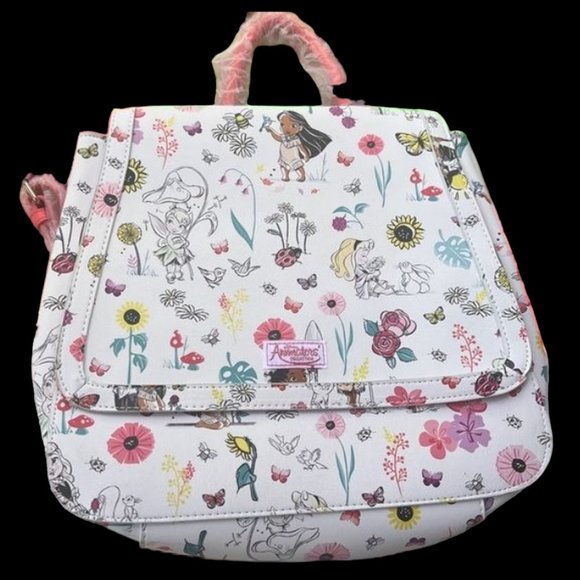 DISNEY Animator's Collection Large Fashion Multicolor Backpack Purse. Rare. NWT. - Picture 1 of 6